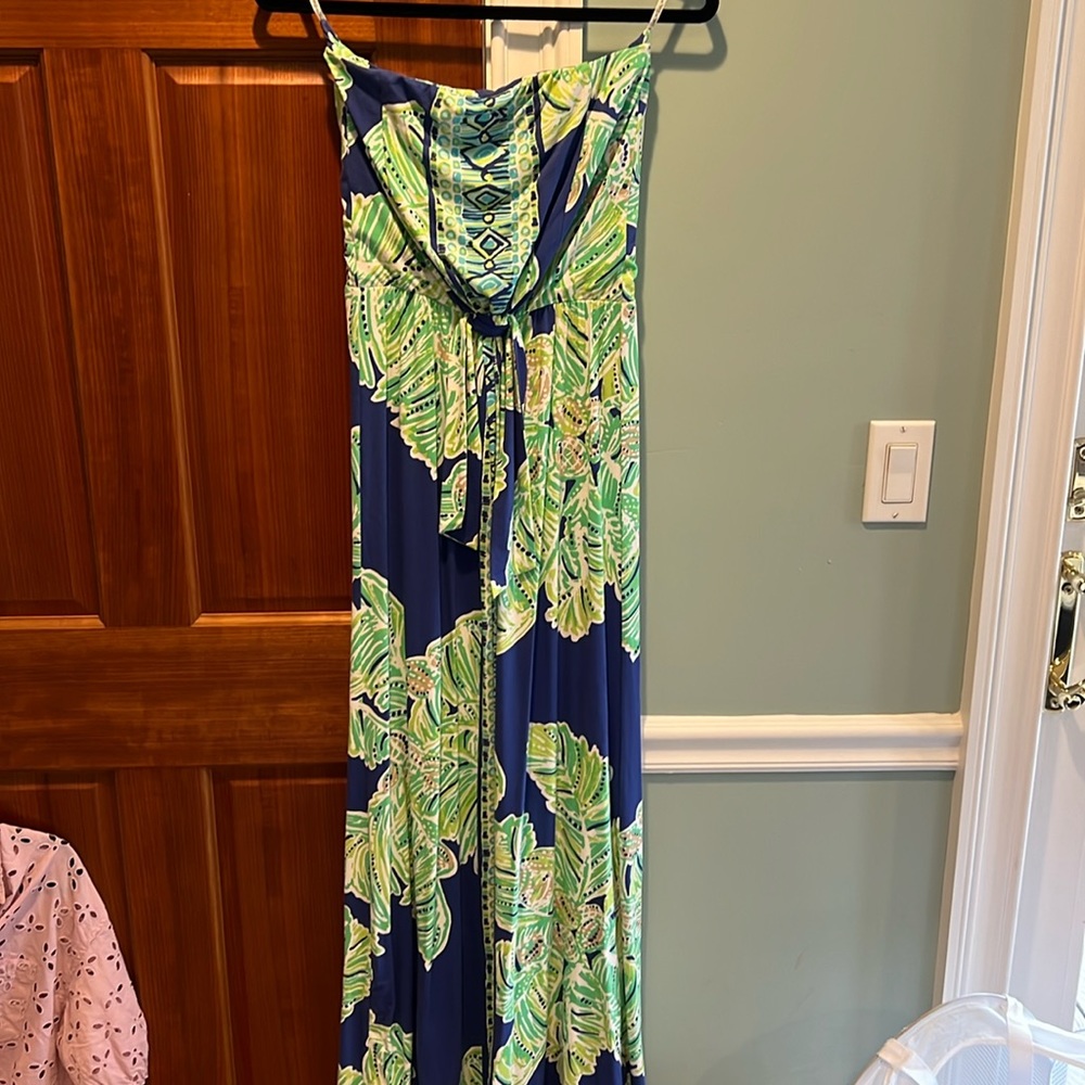 Lily Pulitzer strapless maxi dress